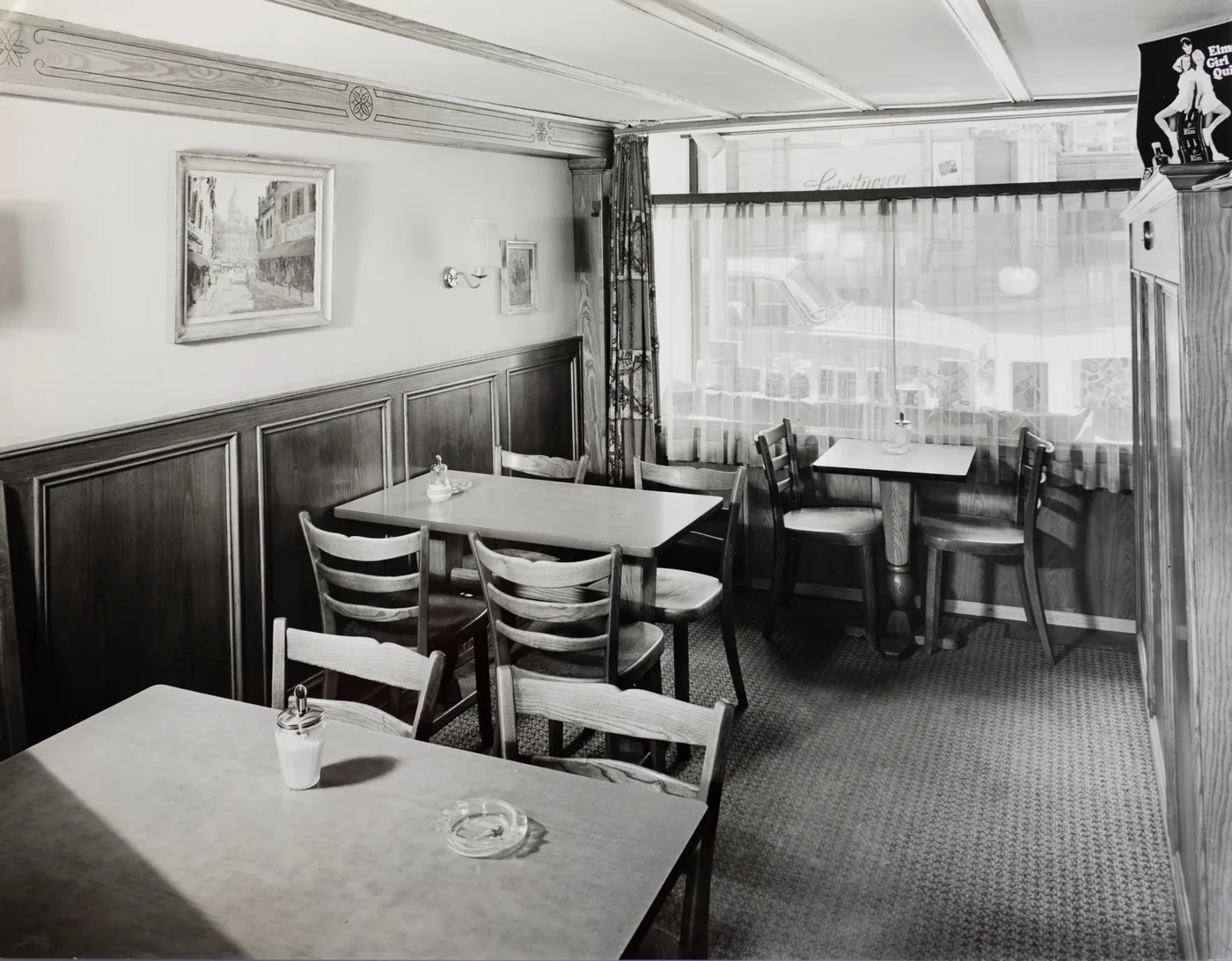 Der ehemalige Tea-Room – historische Aufnahme der Bäckerei Furter